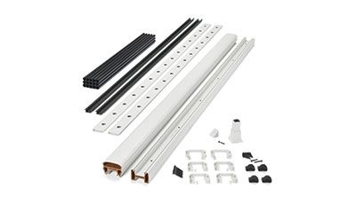 trex transcend railing kit classic-white aluminum