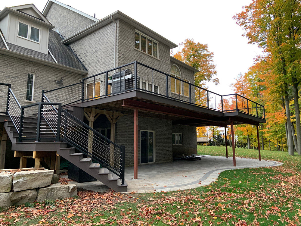 Aluminum Cable Railing System Infill example