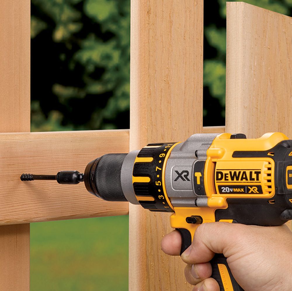 TimberLOC screw used to build a fense