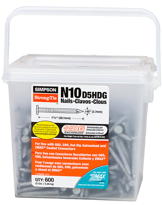 N10 D5HDG Nails-pail