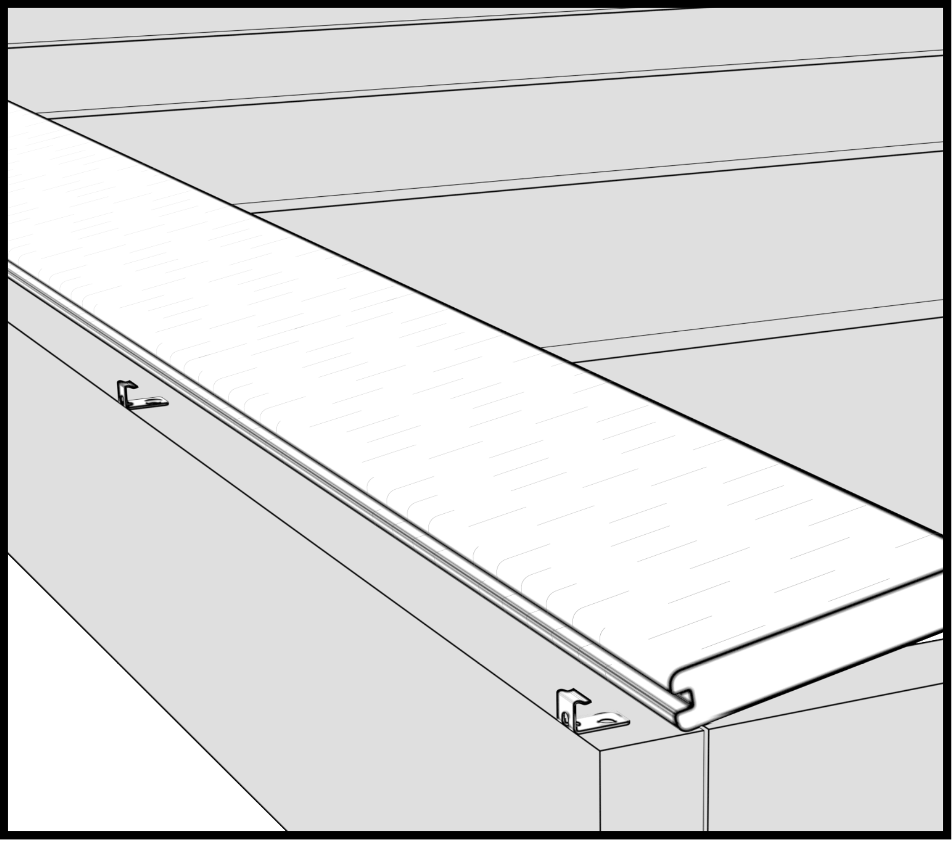 installation of starter clip step 2