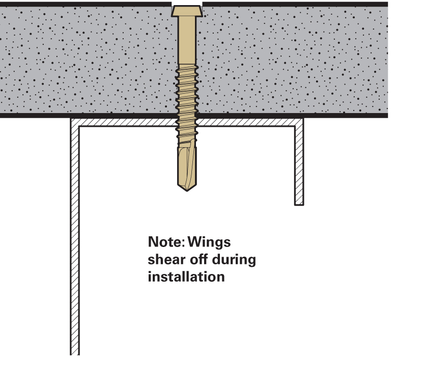 note wings shear off during installation image