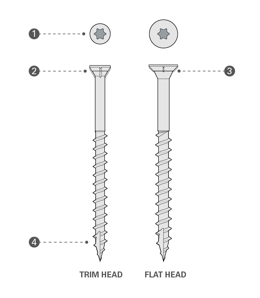 Starborn stainless screw details