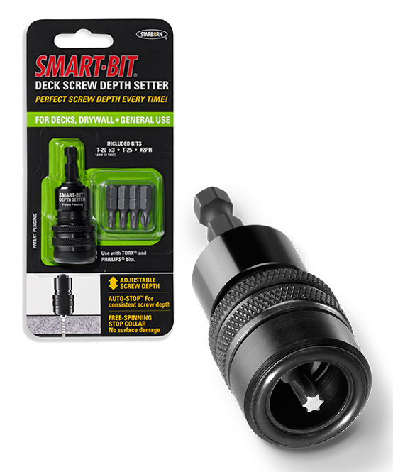 Smart-Bit deck screw depth setter