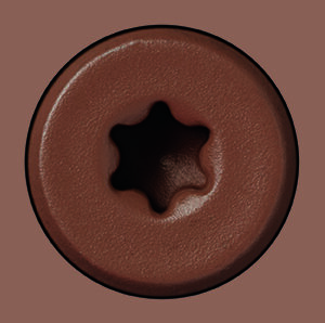 #65 Rosy Brown screw