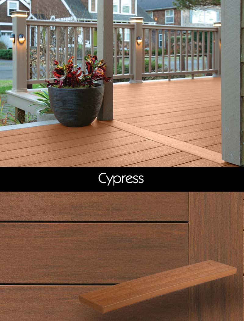 TimberTech Vintage Harvest collection deck boards, Cypress