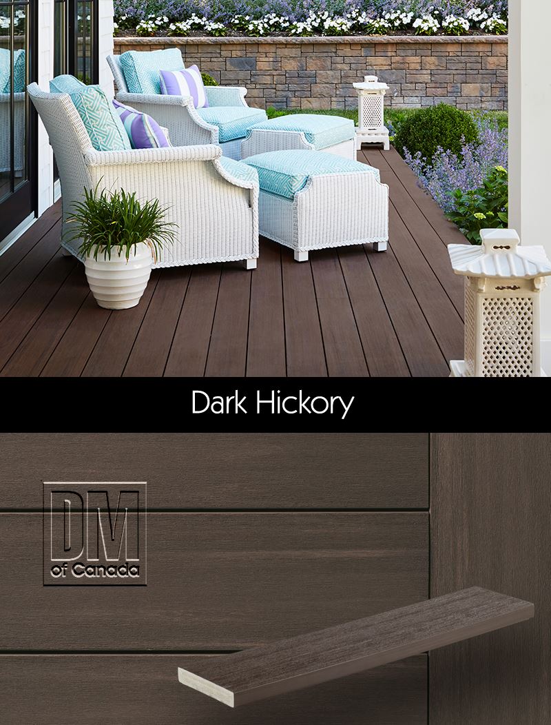 TimberTech Azek Vintage collection deck boards, Dark Hickory