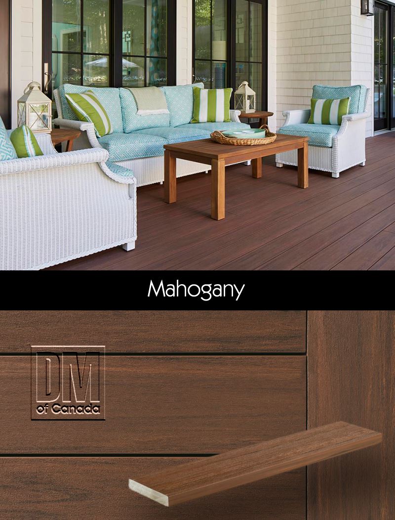 TimberTech Azek Vintage collection deck boards, Mahogany