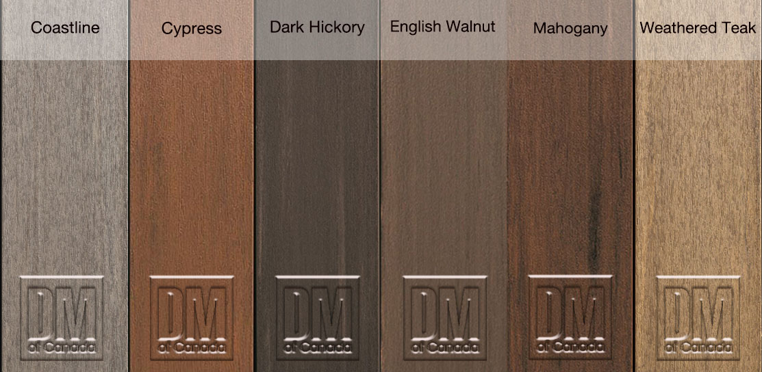 TimberTech Advanced PVC (AZEK) deck colour board swatches