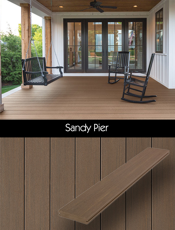 New to Canada for 2020; Fiberon PVC Promenade collection, Sandy Pier