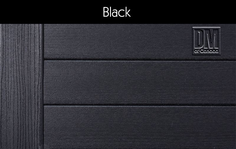 LumbeRock Black Composite Deck Board, Deep Wood Grain Finish