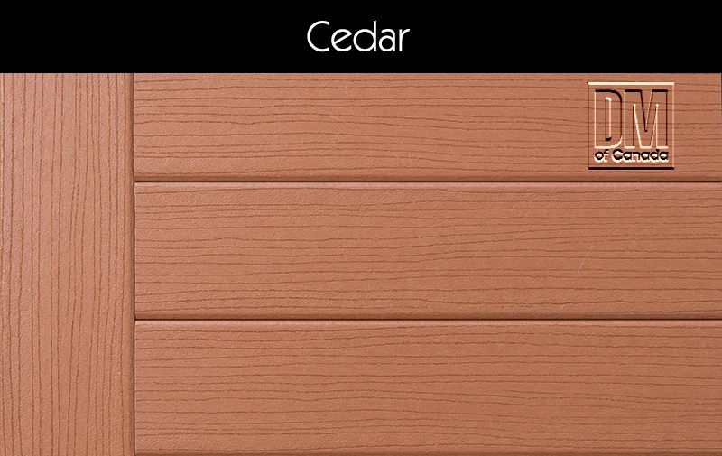 LumbeRock Cedar Composite Deck Board, Deep Wood Grain Finish