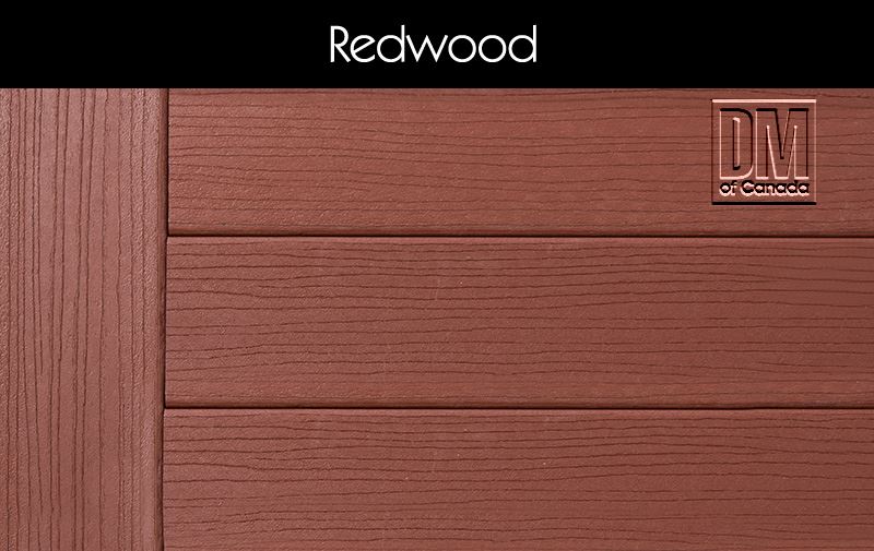 LumbeRock Redwood Composite Deck Board, Deep Wood Grain Finish