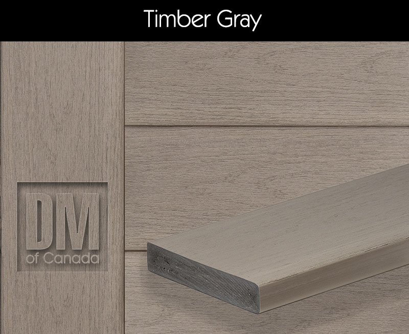 TimberTech advanced PVC Timber Gray sample