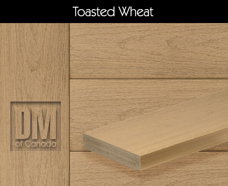 TimberTech advanced PVC Toasted Wheat sample