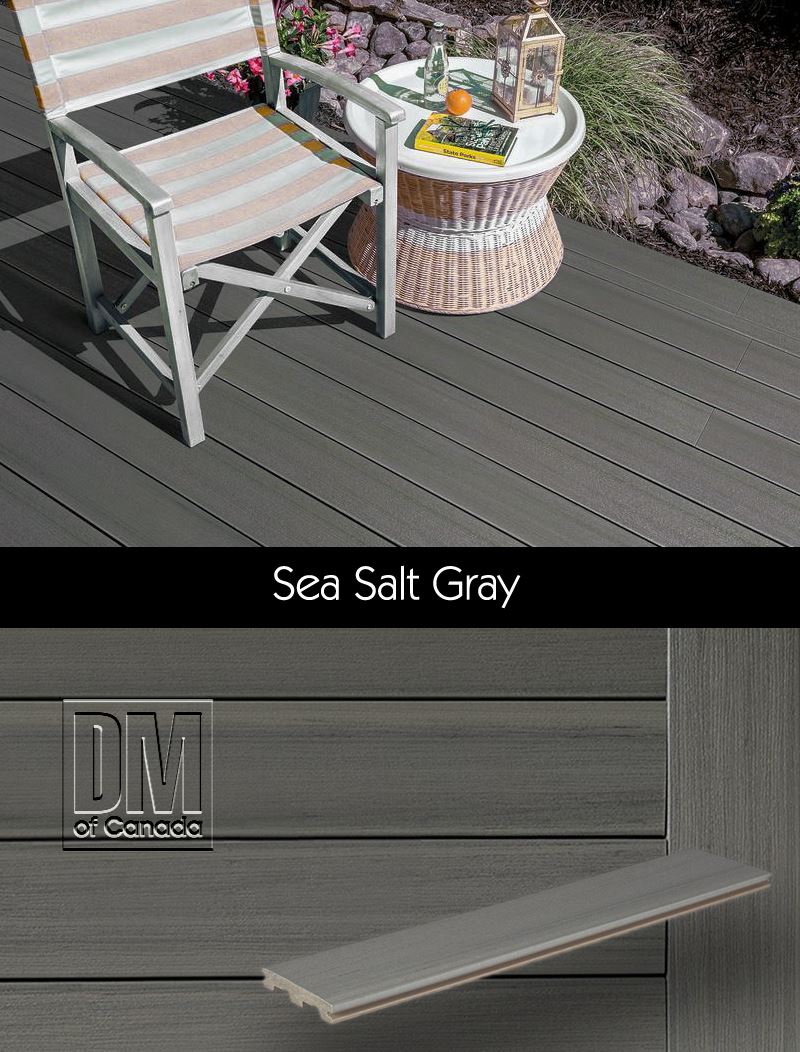 TimberTech Edge Prime Plus collection deck boards, Sea Salt Gray