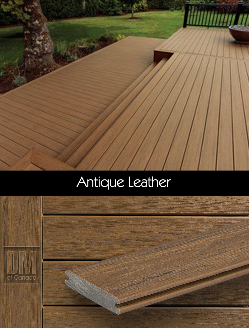 TimberTech Pro Reserve collection deck boards, Antique Leather