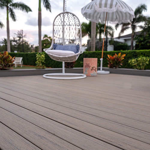 TimberTech reserve collection. Example Reclaimed Chestnut deck