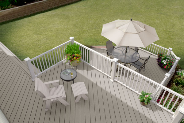 TimberTech Terrain + collection Weathered Oak Deck