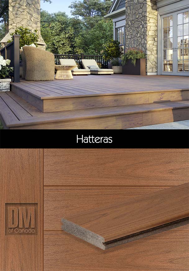 Trex Transcend Lineage Hatteras Deck example and board colour detail