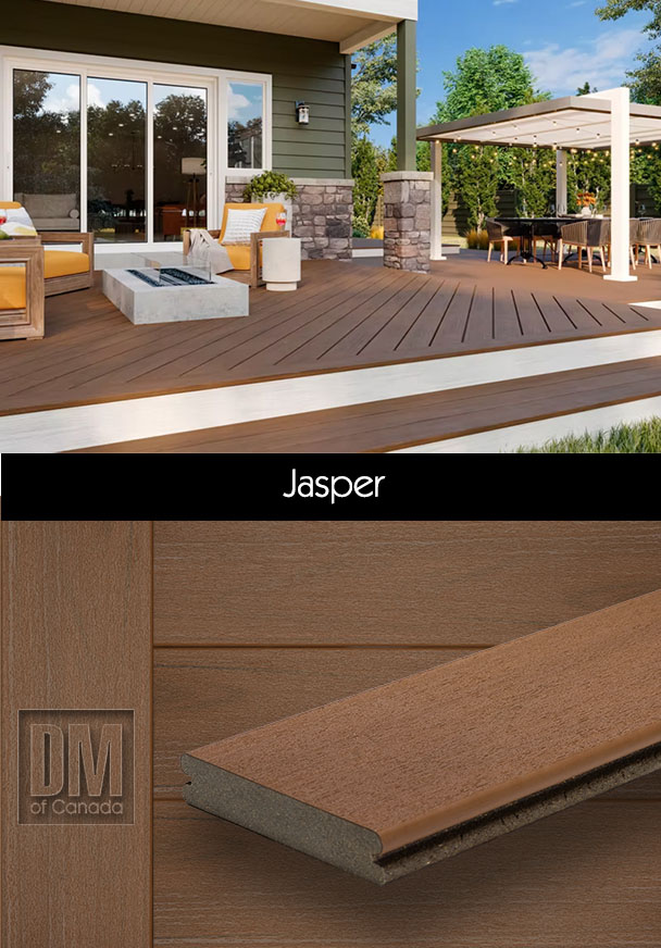 Trex Transcend Jasper Deck example and board colour detail