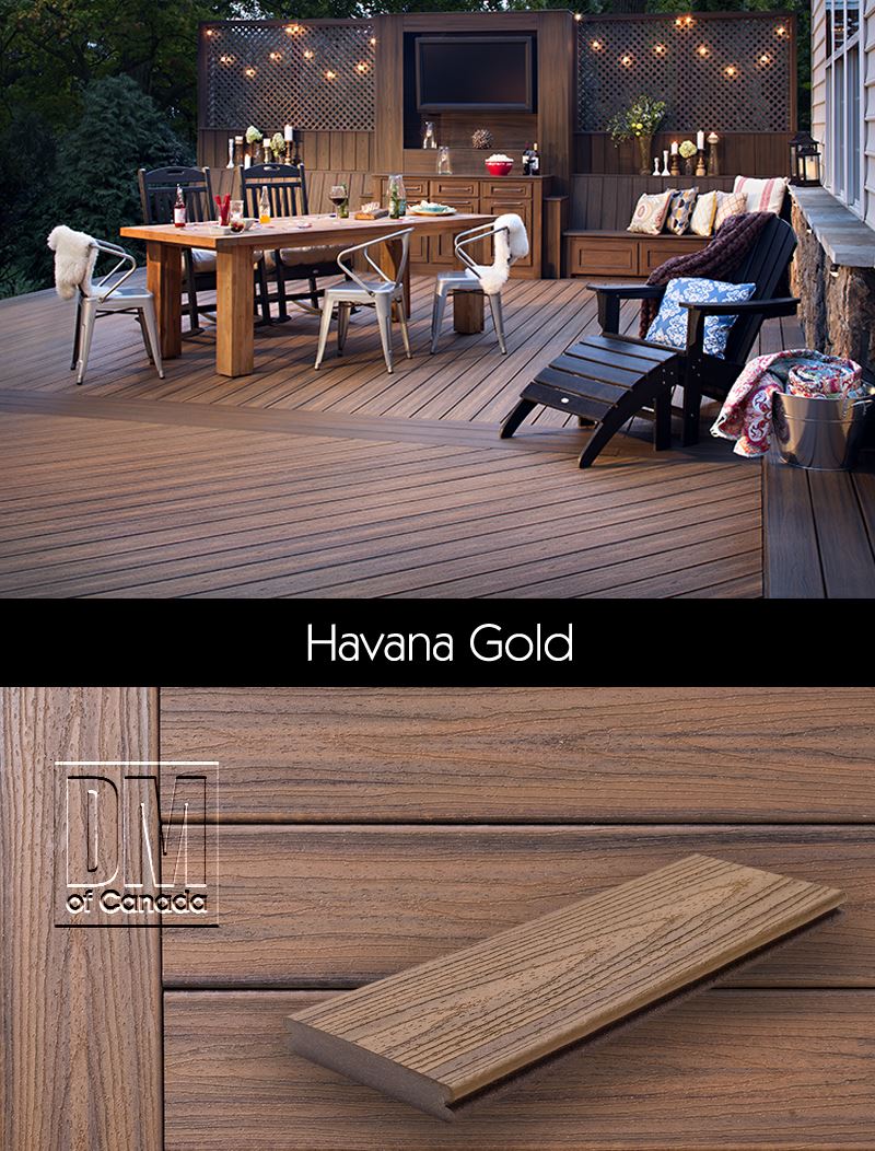 Trex Transcend decking, Havanna Gold