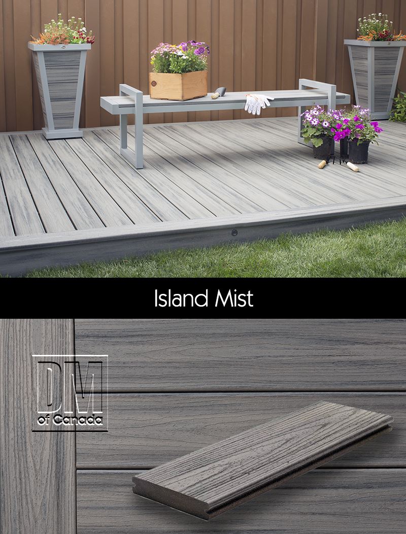 Trex Transcend decking, Island Mist