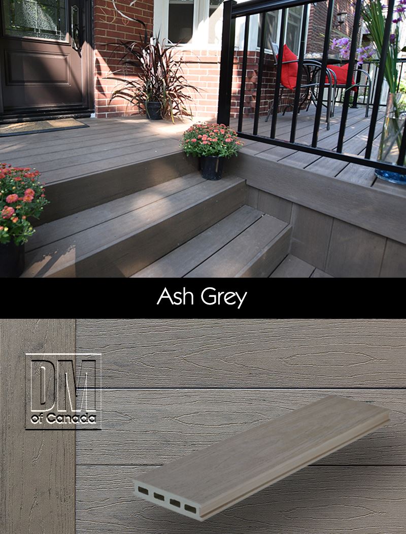 TruNorth solid decking colour, Ash Grey
