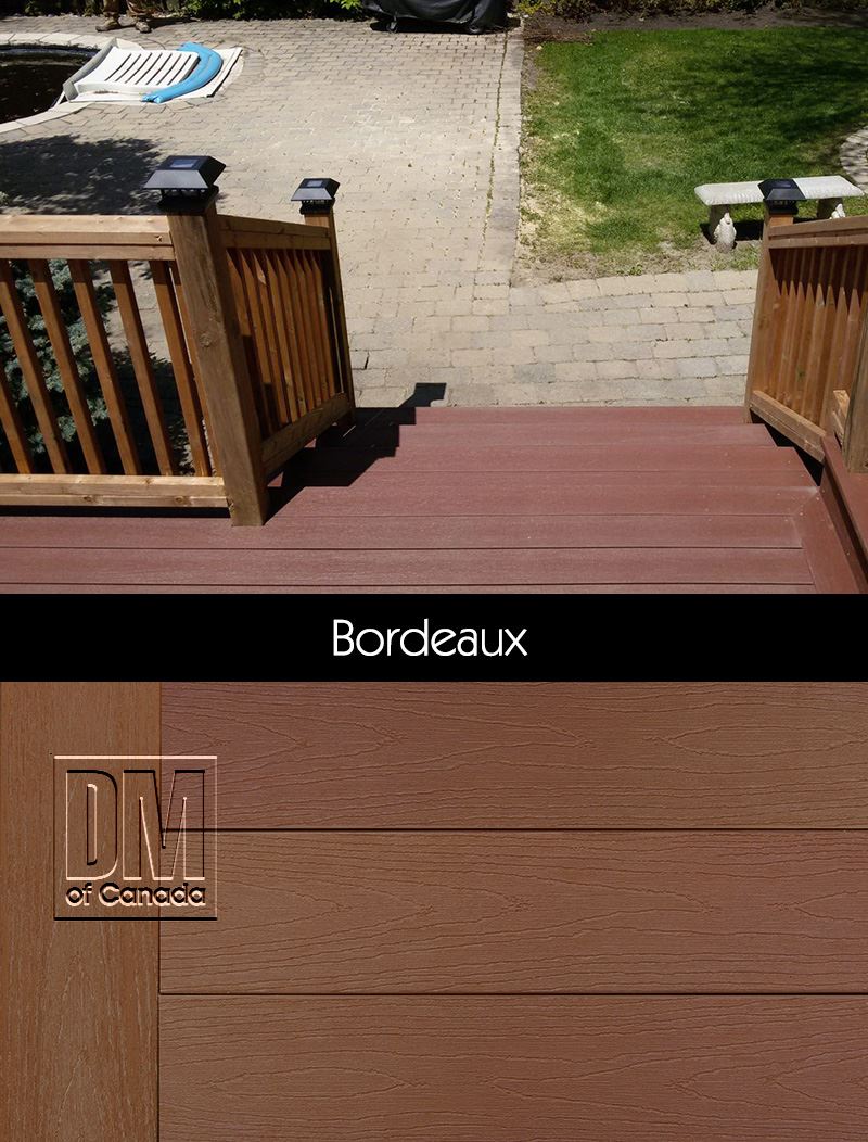 TruNorth solid decking colour, Bordeaux