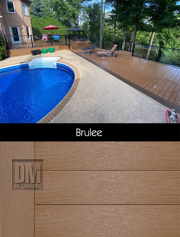 TruNorth deck board sample, Brulee