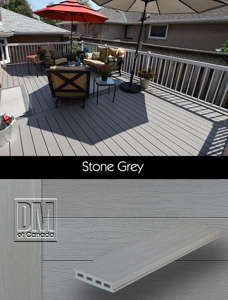 TruNorth solid decking colour, Stone Grey