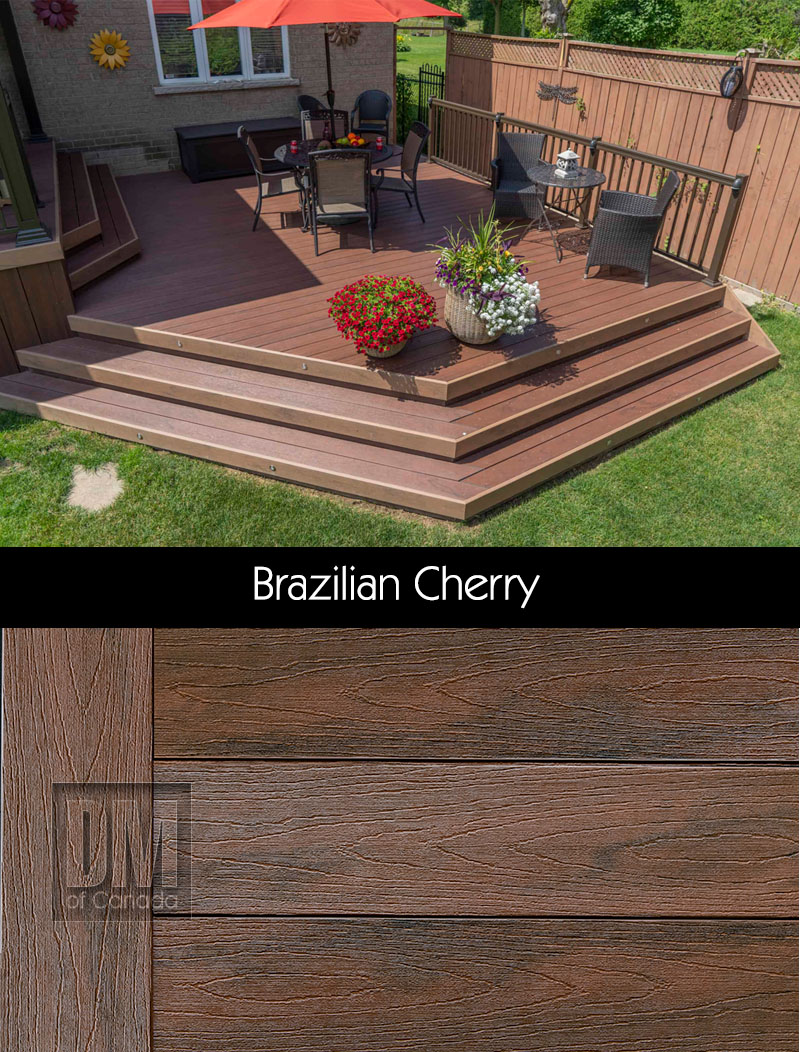 TruNorth solid decking colour, Brazilian Cherry