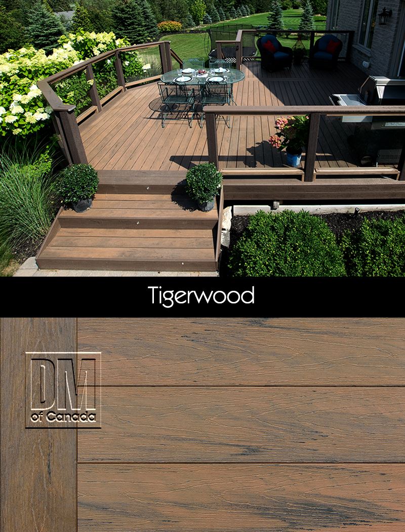 TruNorth solid decking colour, Tigerwood