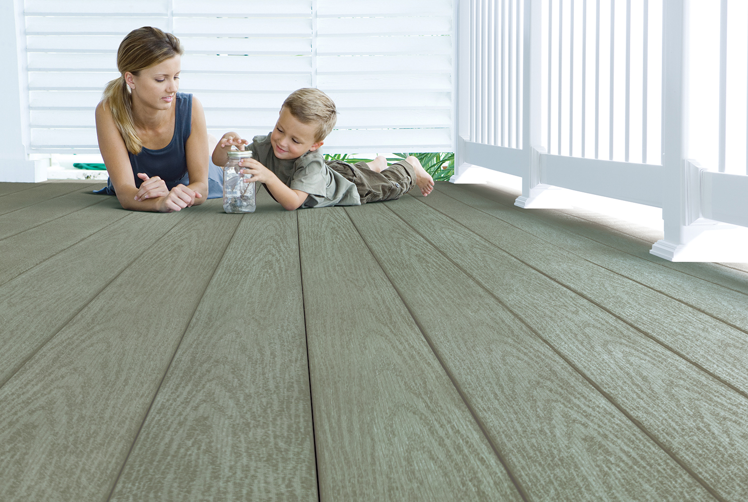 Wolf Serenity Decking, Seaside Collection; colour is Harbor Grey